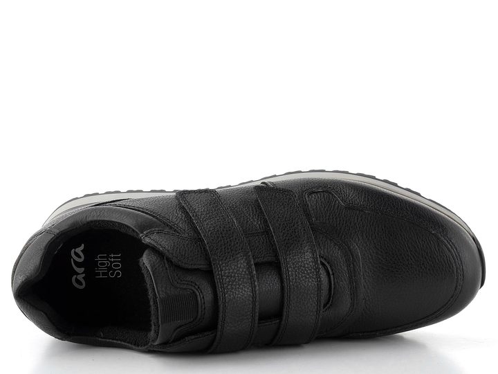 Ara pánske tenisky na suchý zips Gino Schwarz/Steel 11-26912-11