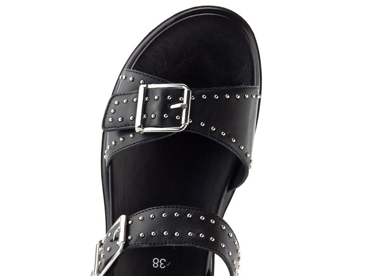 Ara sandály na platformě s klínkem Bilbao schwarz 12-33517-01