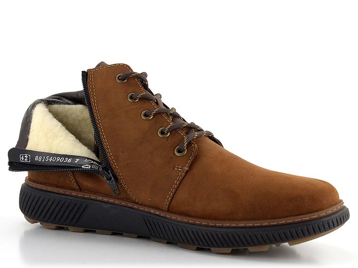 Rieker pánska šnurovacia členková obuv hnedá Noce/Schoko B3312-22