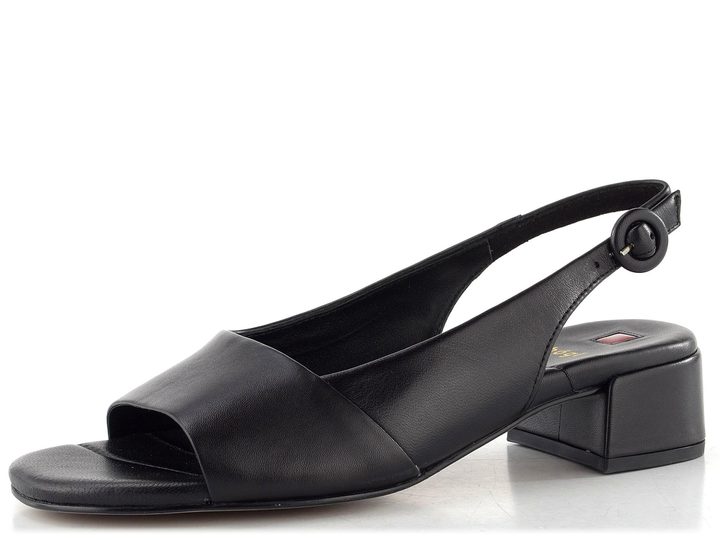 Högl luxusní sandály na podpatku schwarz 1-102600-0100