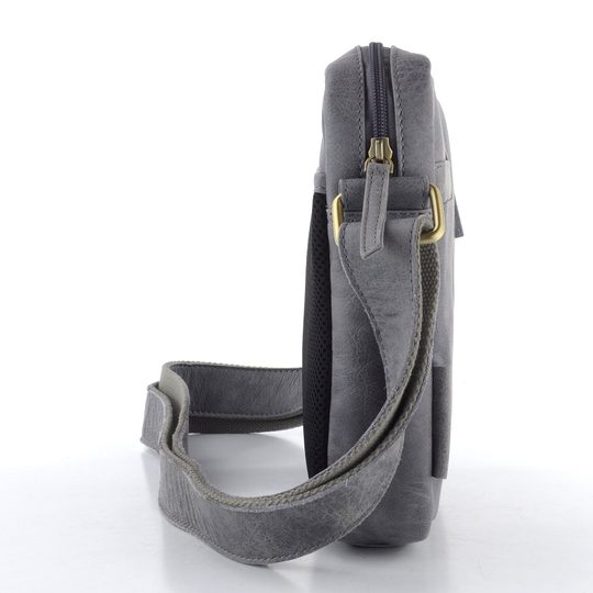 Kožená crossbody kabela šedá BLC-24-2644
