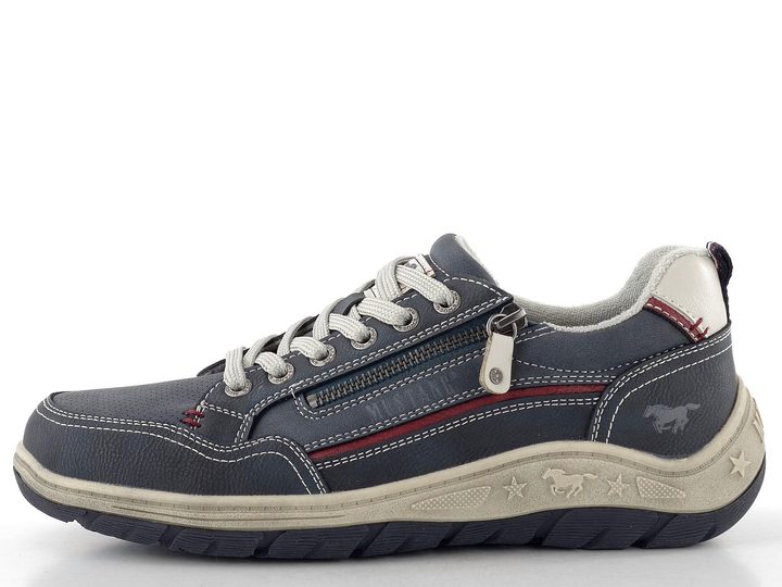 Mustang pánské polobotky se zipem navy 15M0181006