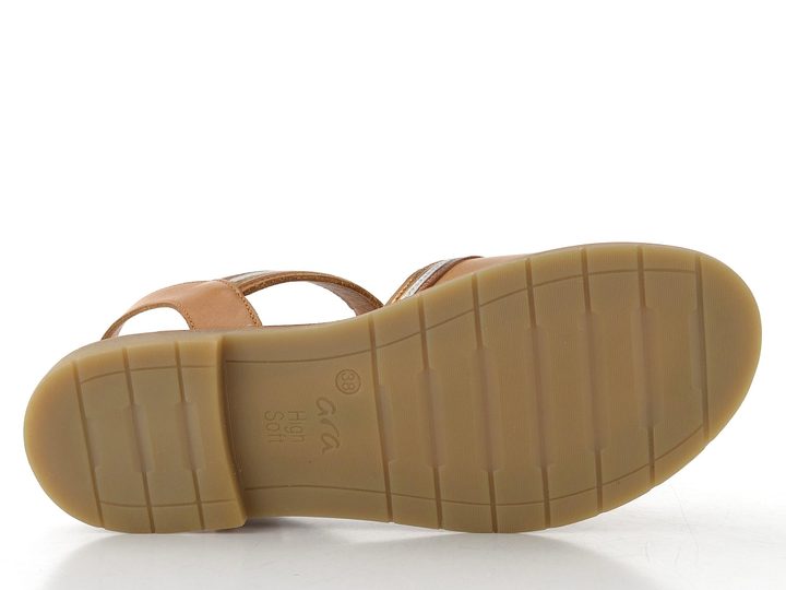 Ara dámské sandály Elba cognac/whisky/silver/bronce 12-53604-09