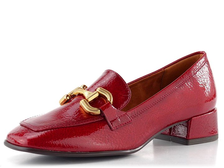 Tamaris mokasíny na podpatku red 1-24316-43