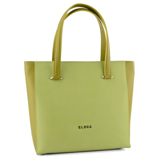 Elega kabelka shopper Saffiano zelená 69204