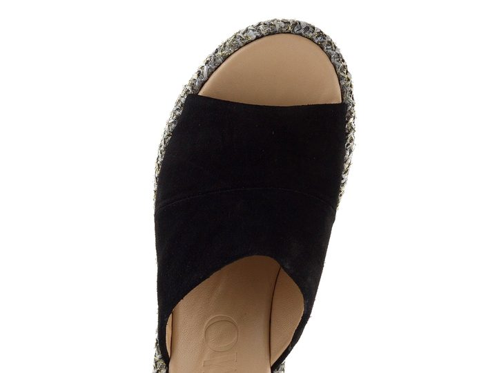 Gaimo pantofle na platformě Ofelia pesca baby negro