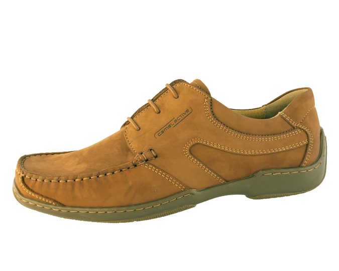 Camel Active hnědé polobotky nubuk
