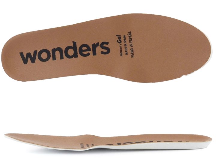 Wonders kotník na platformě s předním zipem Wild Olive/Cream A-2802