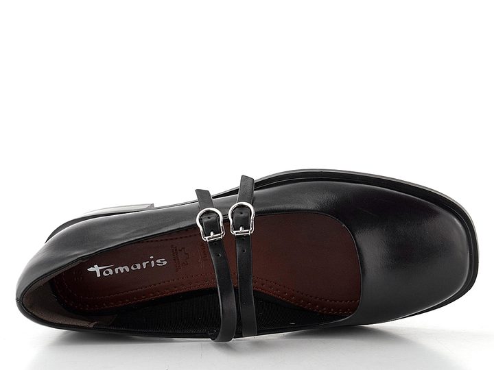 Tamaris lodičky/baleríny s nártovými pásky black 1-22131-45