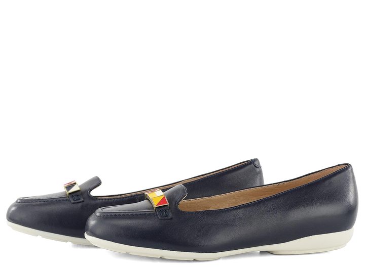 Geox kožené baleríny Annytah navy D027NB00085