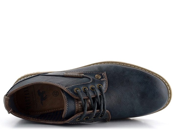 Mustang pánské šněrovací polobotky Navy 4105-303-820