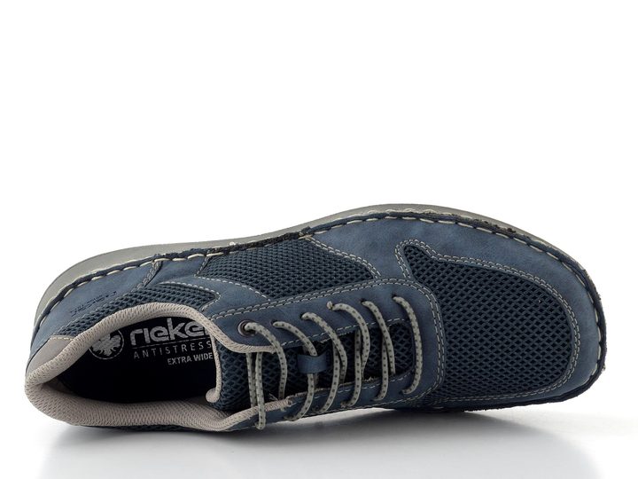 Rieker širšie pánske nazúvacie poltopánky denim 03089-14