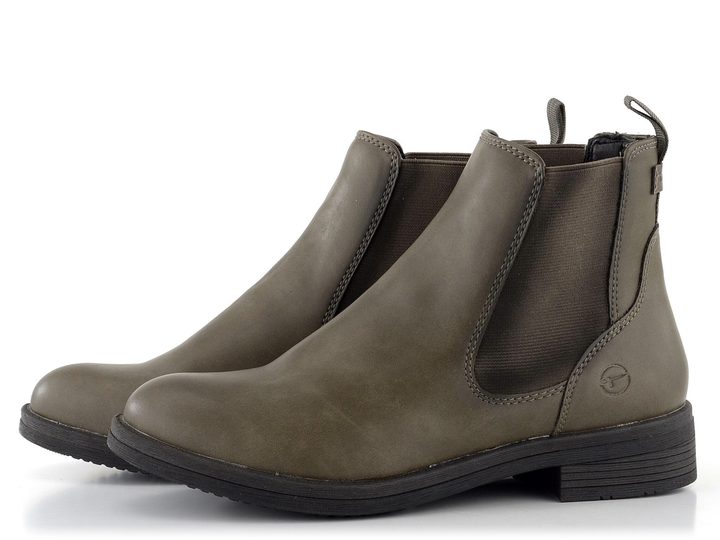 Tamaris šedá chelsea členková obuv Stone 1-25312-29