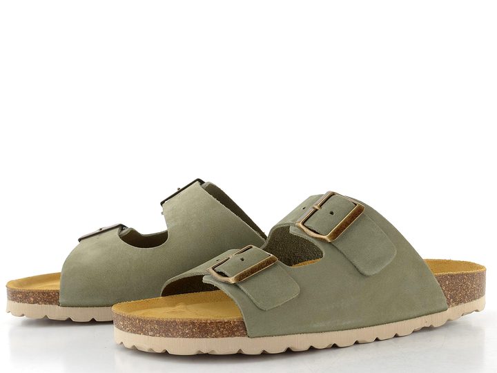 BIO Life pantofle fuzbetové zelené 0014.2985 Lena/924