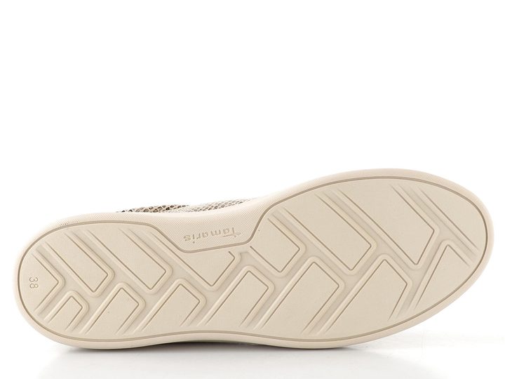Tamaris dámske tenisky beige snake 1-23719-45