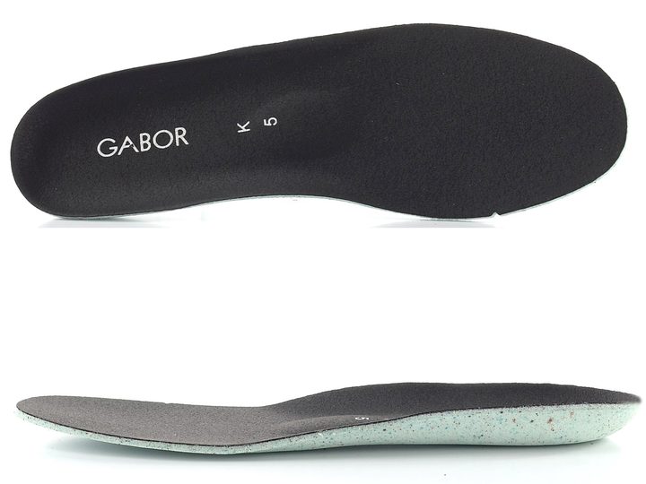 Gabor široký šněrovací kotník se zipem black/dark-grey 8004.01.001