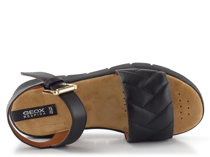 Geox sandále na platforme Dandra Black D35SCC08554C9999