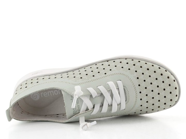 Remonte zelené prořezávané polobotky D3G03-52