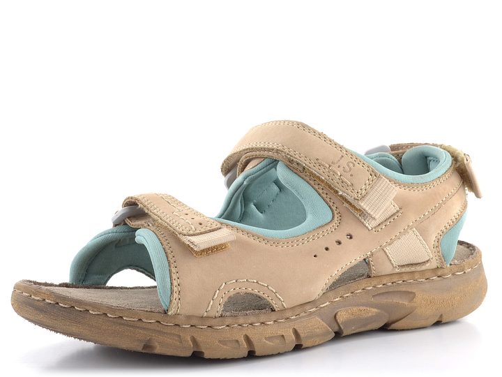 Josef Seibel športovejšie sandále béžové kombi 76801TE381