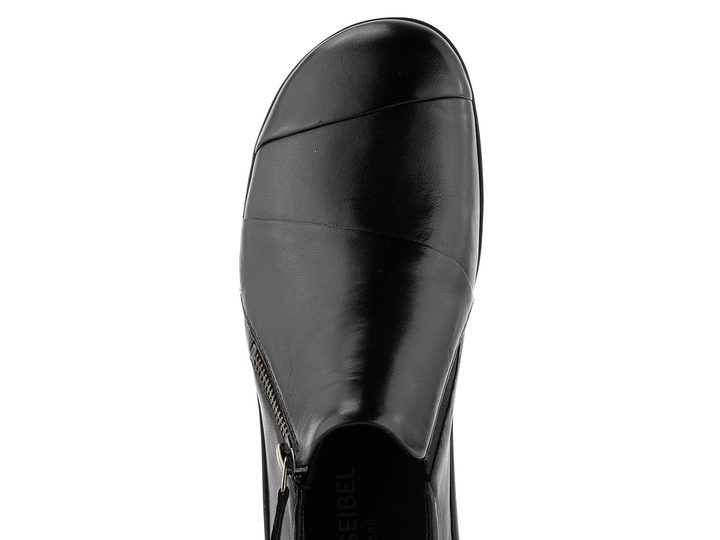 Josef Seibel kožené polobotky se zipem černé 87319971