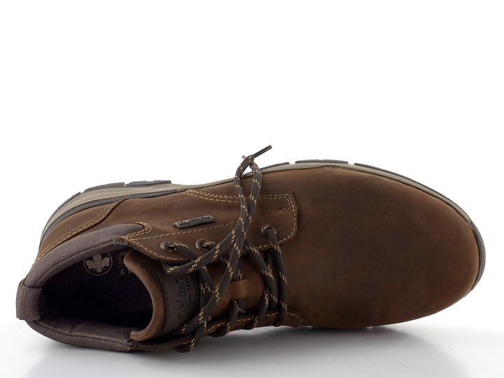 Rieker pánský šněrovací kotník s membránou hnědý 31204-22