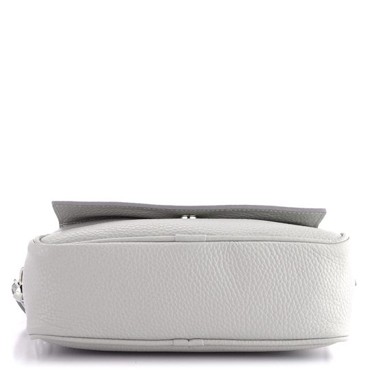 Elega malá crosbody kabelka šedá/stříbrné kování 69714