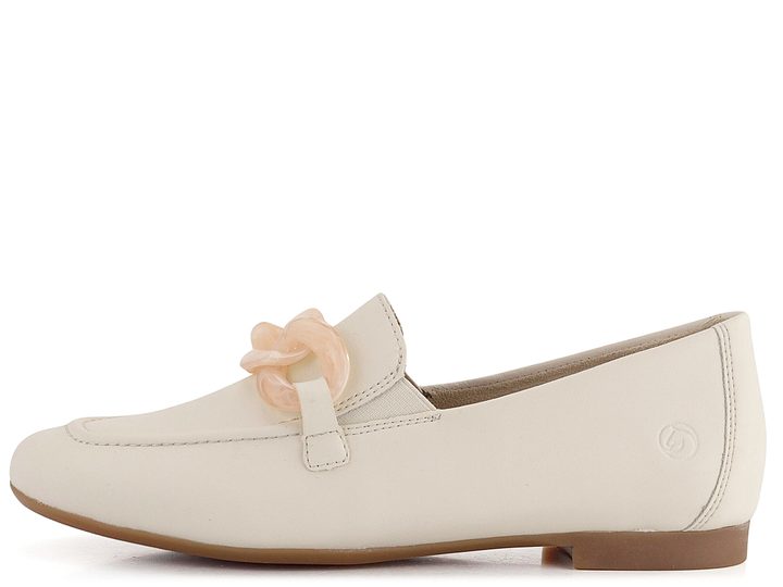 Remonte biele dámske mokasíny Porzellan/Kreide D0K00-80