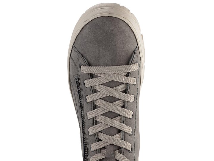 Rieker šněrovací kotník s kontrastní podešví šedý Z7410-40