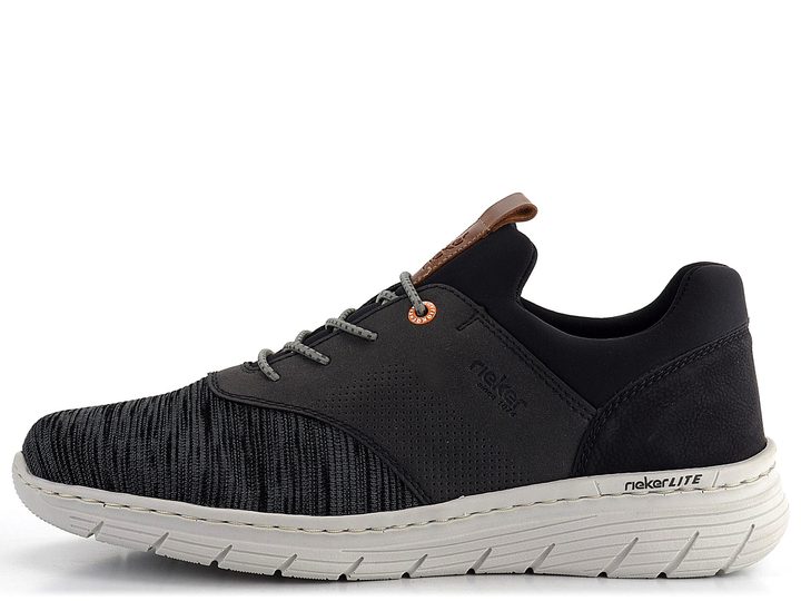 Rieker úpletové pánske tenisky čierno-šedé 13150-00