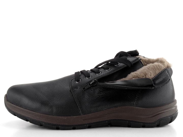 Rieker pánský kotník se zipem černý 03652-00