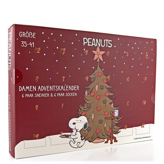 Ponožky v adventním kalendáři Peanuts velikost 35-41