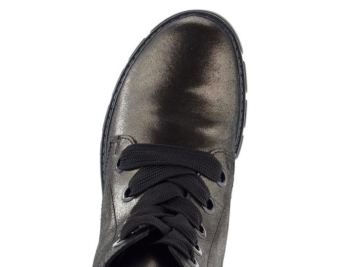 Ara šněrovací kotník Dover metalický Magma/Schwarz 12-23126-11