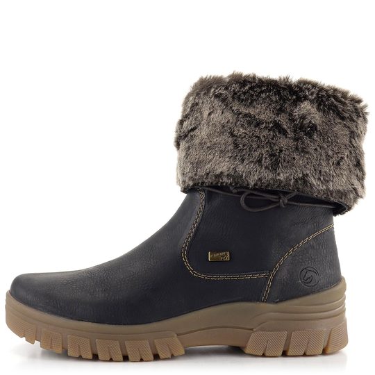 Remonte vyhrňovacie poločižmy s membránou čierne D0E70-01