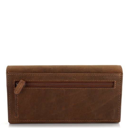 Lagen dámská peněženka ze zabroušené kůže hnědá 66-102