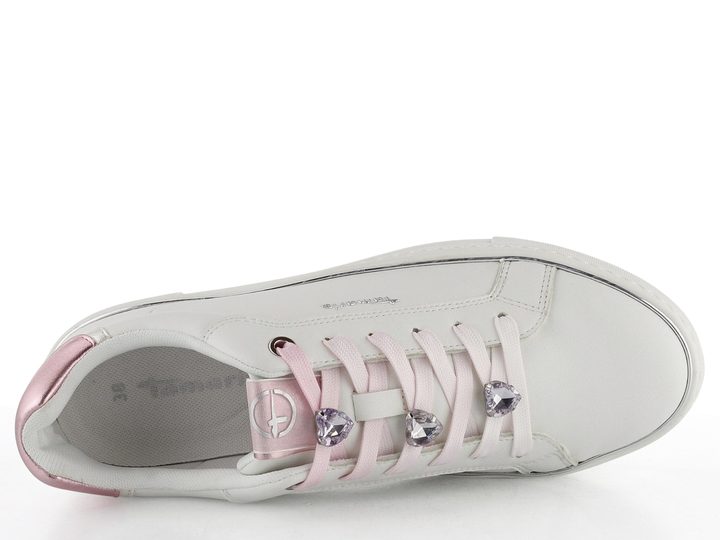 Tamaris tenisky na platformě White/Pink 1-23751-44