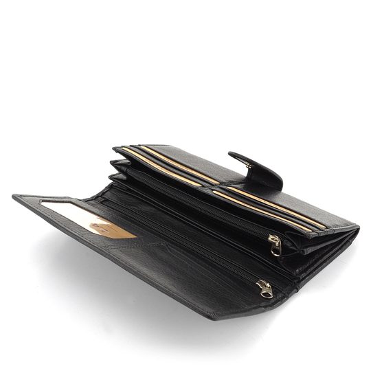 Dámska podlhovastá peňaženka so zápinkou 5152-Black