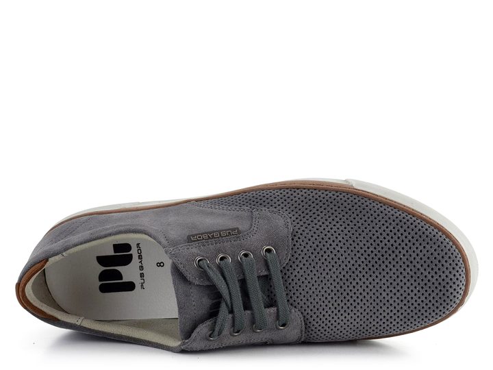 Pius Gabor pánske semišové poltopánky šedé 0460.15.12