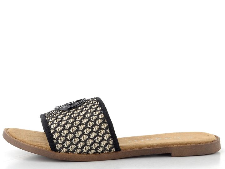 Bugatti dámské pantofle se vzorem black/offwhite 435-AI29A-6900