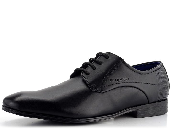 Bugatti černé derbové polobotky 311-66605-1000