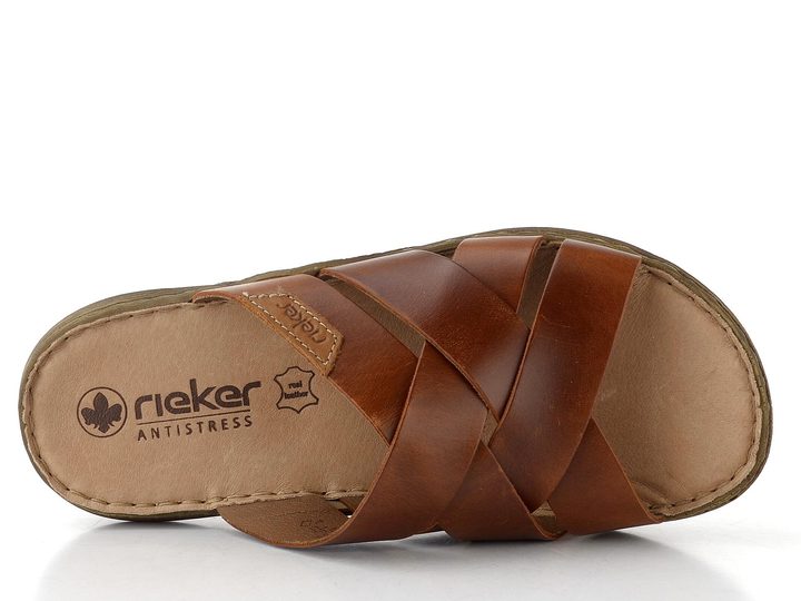 Rieker pánské pantofle hnědé 22092-24