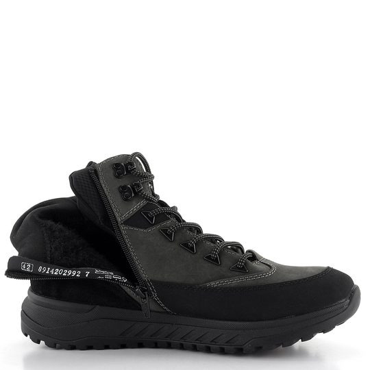 Rieker Revolution pánska členková obuv s membránou šedo-čierna U0174-42