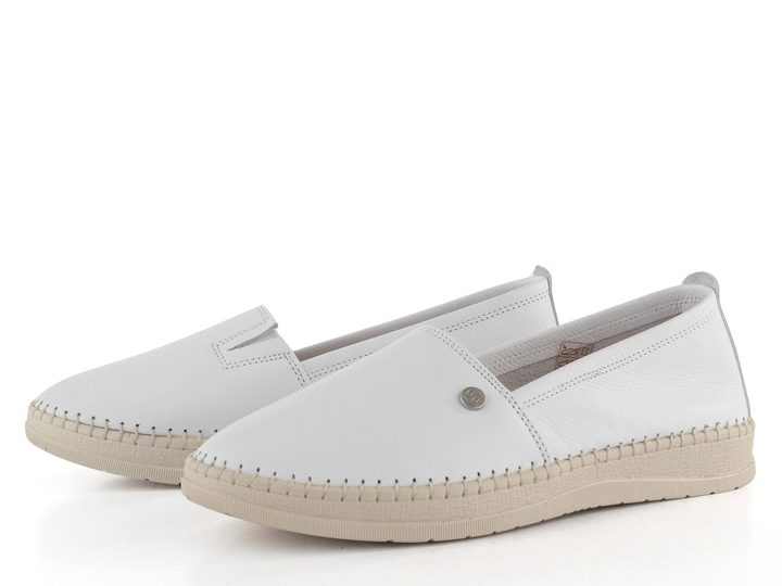 Looke kožené mokasíny Pascaline white L1192_03