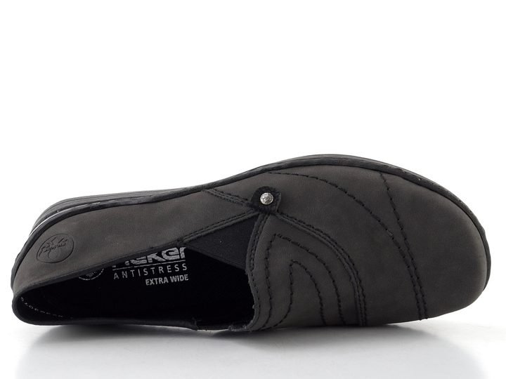 Rieker prozouvací polobotky anthrazit/schwarz 48961-45