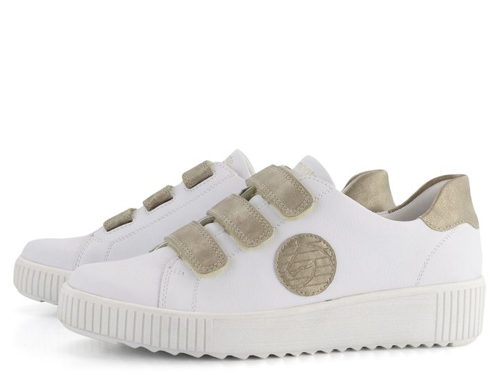 Remonte biele tenisky na platforme R7902-80