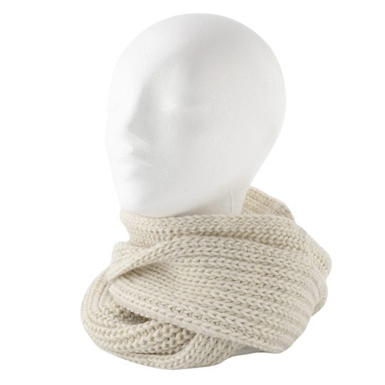 Voxx pletená čepice s merino vlnou a bambulí Minor krémová 121075