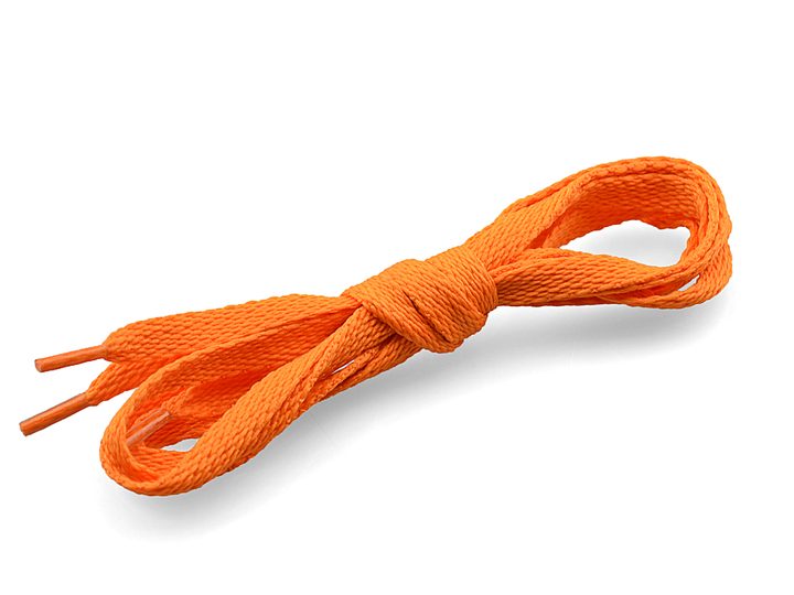 Šnúrky ploché oranžové