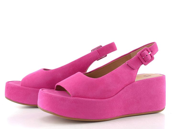 Högl semišové sandály na klínku azalea 1-102512-4600