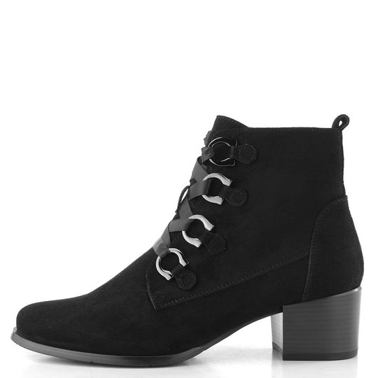 Regarde šněrovací kotník na podpatku Jolene-30 black