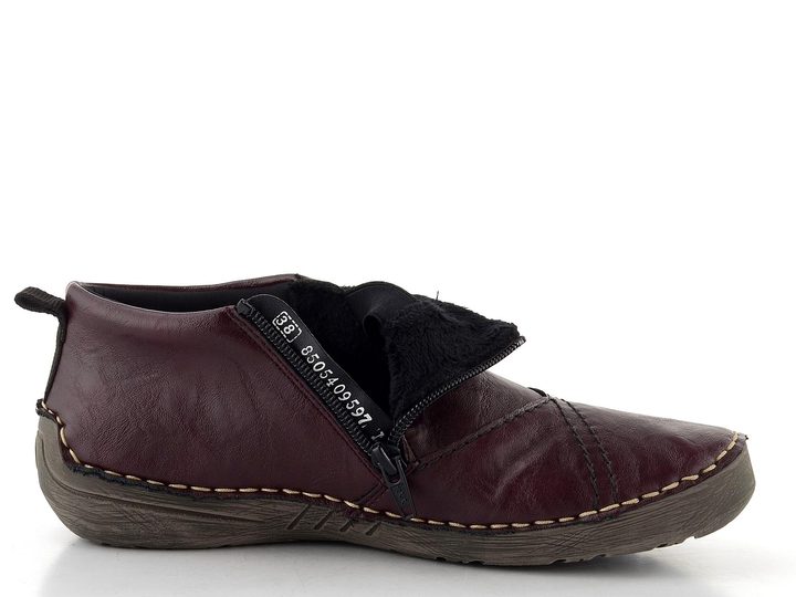 Rieker zipový kotník brombeere 52584-30