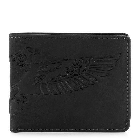 Pánská peněženka s ražbou orla černá 66-3701
